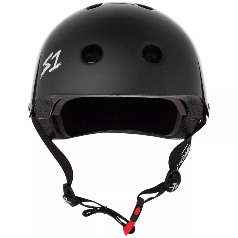 Skateboard helmet S-One Mini Lifer Black Gloss 2024 
