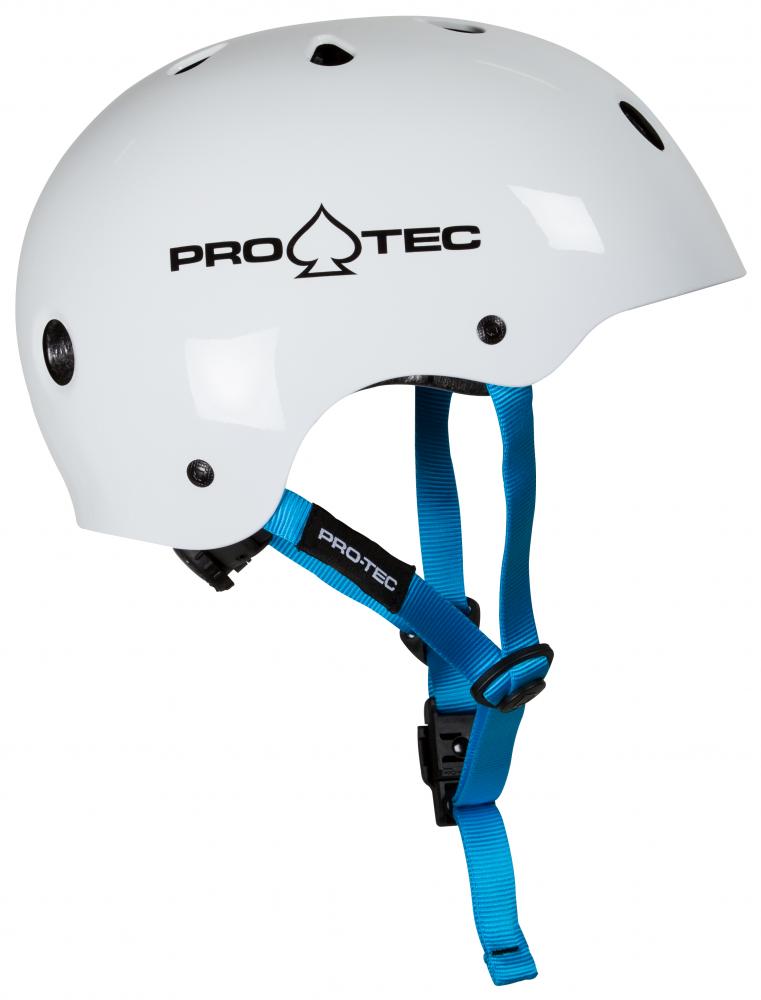 Skateboard-Helm Pro-tec JR Classic Fit Certified Gloss White 2022 