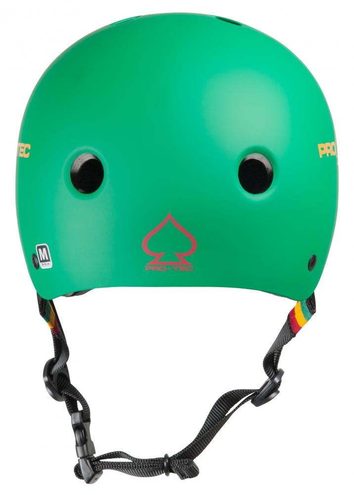 Skateboard helmet Pro-tec Classic Cert Matte Rasta Green 2022 